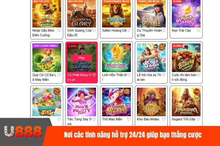 Nơi các tính năng hỗ trợ 24/24 giúp bạn thắng cược