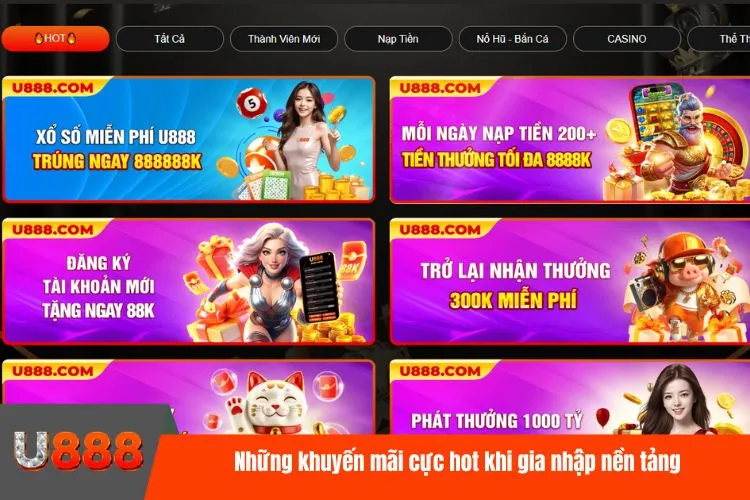 Những khuyến mãi cực hot khi gia nhập nền tảng