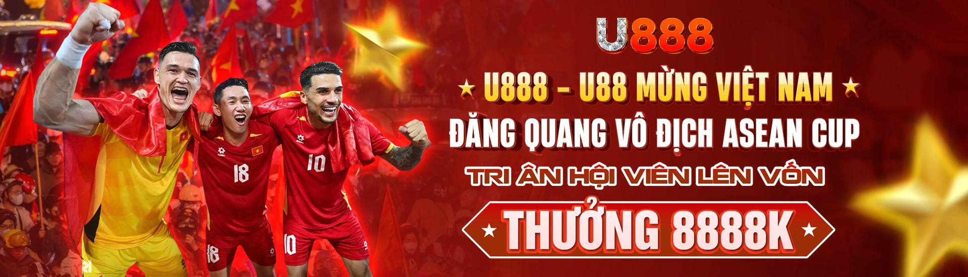 UU88 ⚜️U888 Mừng Việt Nam Vô Địch - Tri Ân Hội Viên + 8888K